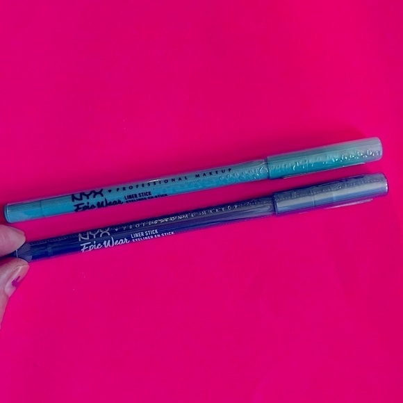 NYX EPIC WEAR WATERPROOF EYELINER STICKS Bundle of 2 Blue Trip and Chill Blue - Picture 2 of 7